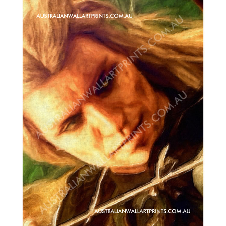 Elven Warrior Digital Oil Painting