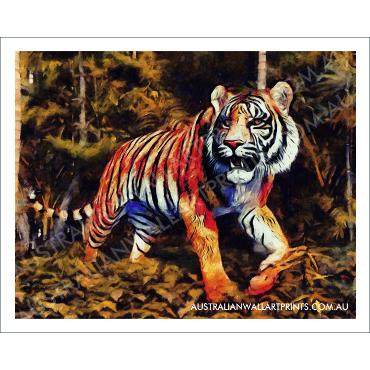 Tiger in the Jungle Art Print