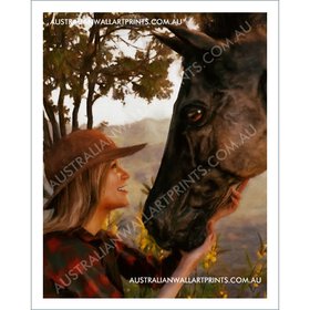 Digital Oil Painting Australian Horse