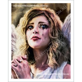 Beautiful Weeping Angel Art Print